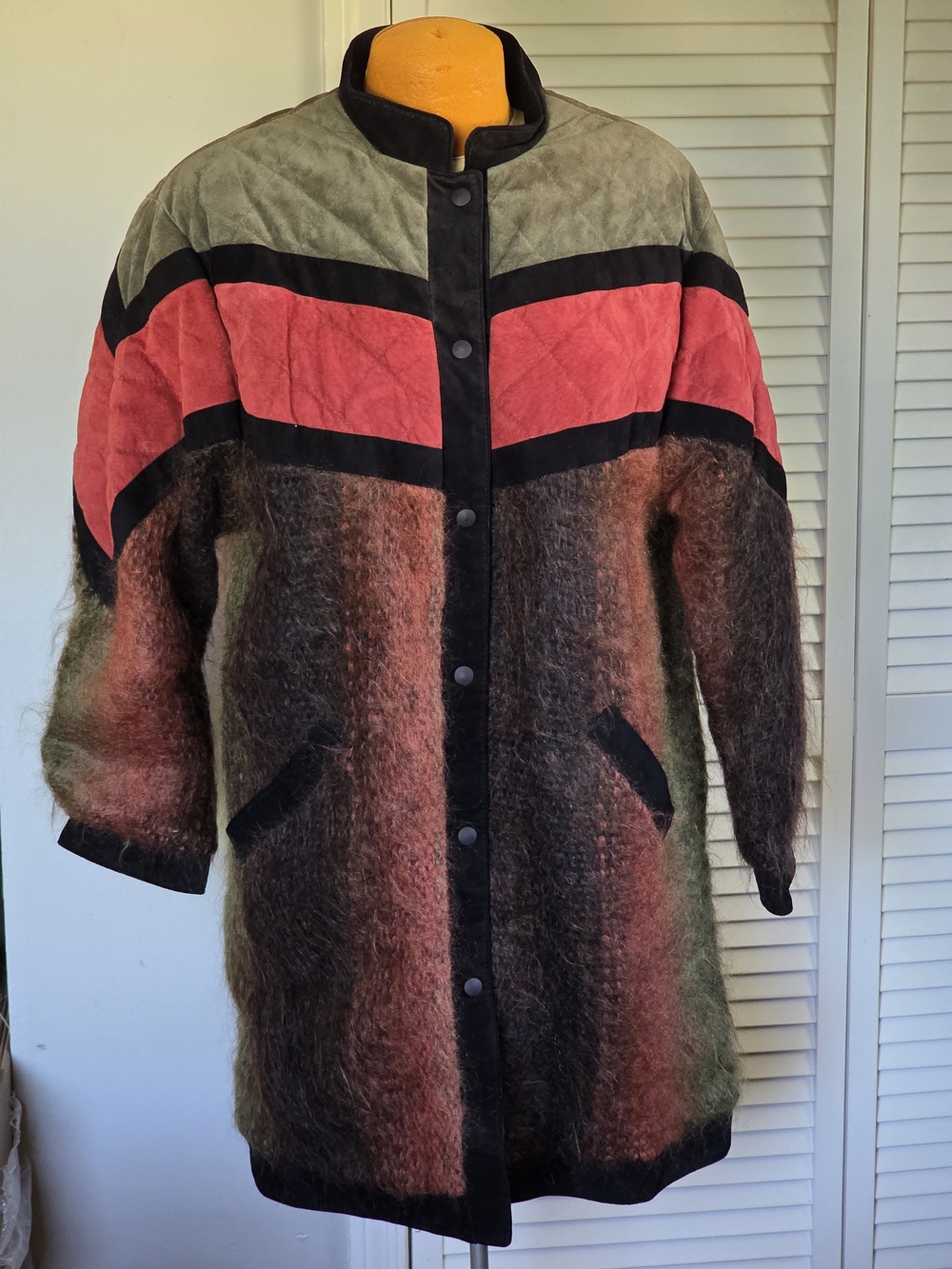 Mohair Vintage Jinx Senior Toronto Canada Felted Wool Coat Medium